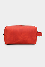 Small cross-body bag made of genuine leather in red with a long strap Garne 3300111 photo №7