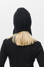 Weasley Black Women's Knitted Ushanka Hat Without 8056112 photo №5
