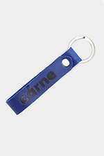 Brand keychain made of blue genuine leather Garne 3300113 photo №1