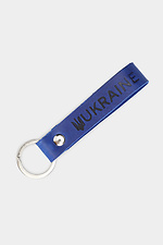 Brand keychain made of blue genuine leather Garne 3300113 photo №2