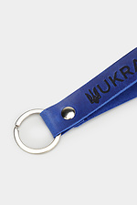 Brand keychain made of blue genuine leather Garne 3300113 photo №3