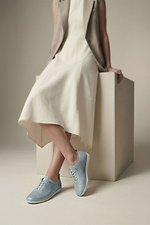 Damen perforierte Leder-Sneaker  4207113 Foto №3