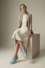 Damen perforierte Leder-Sneaker  4207113 Foto №5