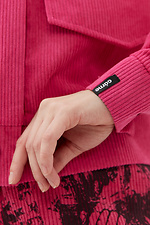 Короткая вельветовая куртка MYLIE с капюшоном и большими карманами Garne 3040114 фото №6