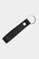 Brand keychain made of black genuine leather Garne 3300114 photo №1