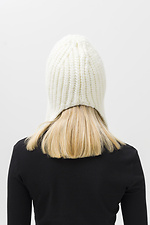 Женская Вязаная Шапка Ушанка Weasley White Without 8056114 фото №5