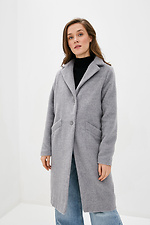 Демисезонное пальто FREELY прямого кроя серого цвета Garne 3038115 фото №1