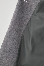 Демисезонное пальто FREELY прямого кроя серого цвета Garne 3038115 фото №4