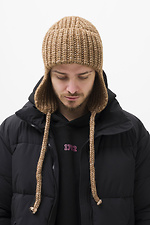 Weasley Brown Men's Knitted Ushanka Hat Without 8056115 photo №2