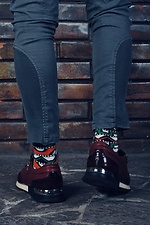 Набор из 3 пар высоких разноцветных носков из хлопка M-SOCKS 2040116 фото №3