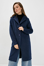Весеннее пальто FREELY прямого кроя синего цвета Garne 3038116 фото №1