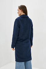 Весеннее пальто FREELY прямого кроя синего цвета Garne 3038116 фото №3