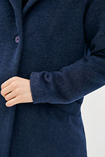 Весеннее пальто FREELY прямого кроя синего цвета Garne 3038116 фото №5