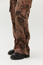 Szerokie sztruksowe spodnie bojówki WILMA z wysokim stanem i dużymi bocznymi kieszeniami Garne 3040116 zdjęcie №6