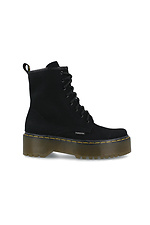 Nubuck mid-season combat boots with platform Forester 4203116 photo №2