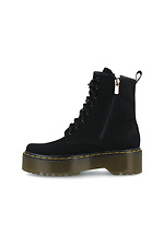 Nubuck mid-season combat boots with platform Forester 4203116 photo №3