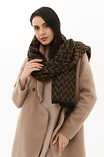 Half-woolen voluminous scarf for the winter Garne 4516116 photo №1