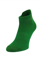 Короткие хлопковые носки зеленого цвета под кроссовки M-SOCKS 2040117 фото №2
