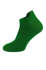 Короткі бавовняні носки зеленого кольору під кросівки M-SOCKS 2040117 фото №3