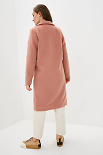 Весеннее пальто FREELY прямого кроя персикового цвета Garne 3038117 фото №3