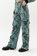 Широкие вельветовые штаны карго WILMA высокой посадки с большими боковыми карманами Garne 3040117 фото №1