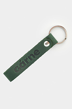 Green genuine leather keychain Garne 3300117 photo №1