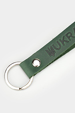 Grüner Schlüsselanhänger aus echtem Leder Garne 3300117 Foto №3
