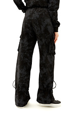 Szerokie sztruksowe spodnie bojówki WILMA z wysokim stanem i dużymi bocznymi kieszeniami Garne 3040118 zdjęcie №4