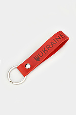 Marken-Schlüsselanhänger aus rotem Echtleder Garne 3300118 Foto №3