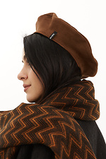 Напіввовняний об'ємний шарф на зиму Garne 4516118 фото №5