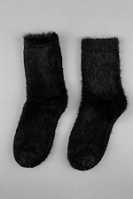 Чорні волохаті шкарпетки на зиму SOX 8041119 фото №1