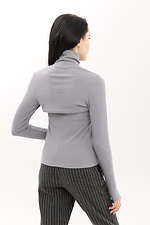 Ribbed NELDI jersey set: fitted T-shirt and short bolero with collar Garne 3040120 photo №3