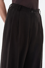 Weit geschnittene Hose, schwarz Garne 3044120 Foto №5