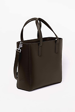 Women's bag made of eco-leather, chocolate color Lucherino 4008120 photo №2