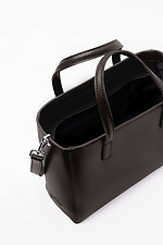 Women's bag made of eco-leather, chocolate color Lucherino 4008120 photo №3