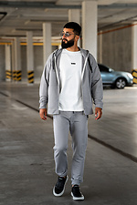 Herren-Trainingsanzug mit Reißverschluss Over ZIP Grau Teamv 8034120 Foto №4