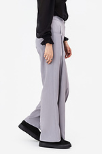 Wide straight trousers COLETTE gray with square pockets Garne 3042121 photo №5