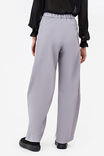 Wide straight trousers COLETTE gray with square pockets Garne 3042121 photo №6