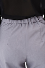 Szerokie proste spodnie COLETTE szare z kwadratowymi kieszeniami Garne 3042121 zdjęcie №8