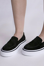 Slipper aus natürlichem Wildleder 4206121 Foto №3