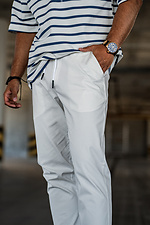 Men's Chinos Casual-Sport White Teamv 8034121 photo №2
