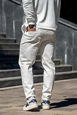 Herren Chinos Casual-Sport Weiß Teamv 8034121 Foto №2