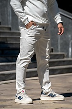 Herren Chinos Casual-Sport Weiß Teamv 8034121 Foto №3