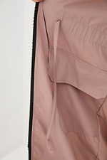Dwustronny długi płaszcz przeciwdeszczowy DILLIS z kapturem i wiązaniami Garne 3038122 zdjęcie №6