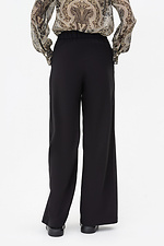Wide straight trousers COLETTE black with square pockets Garne 3042122 photo №5