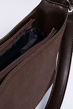 Schokoladenfarbene Wildleder-Damenhandtasche Lucherino 4008122 Foto №4