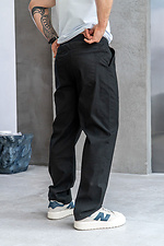 Men's straight pants Casual Black Teamv 8034122 photo №3