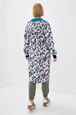 DILLIS reversible long raincoat coat with hood and ties Garne 3038123 photo №4