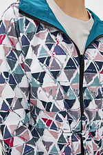 Dwustronny długi płaszcz przeciwdeszczowy DILLIS z kapturem i wiązaniami Garne 3038123 zdjęcie №5