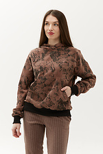 Bluza sztruksowa ELDA z kapturem i dużą kieszenią typu kangur Garne 3040123 zdjęcie №2
